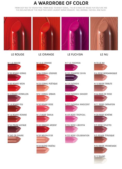 ysl lipstick the mats|YSL lipstick color chart.